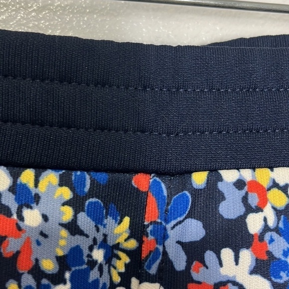 Rag & Bone Floral Printed Track Pant Women's S Navy Multi Ankle Zip Pockets - Picture 7 of 15